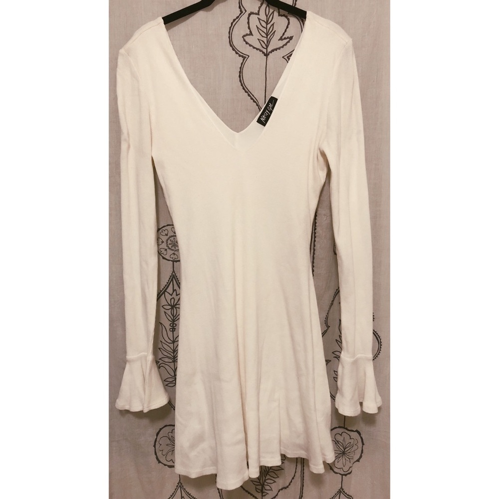 Nasty Gal Bell Sleeve Dress